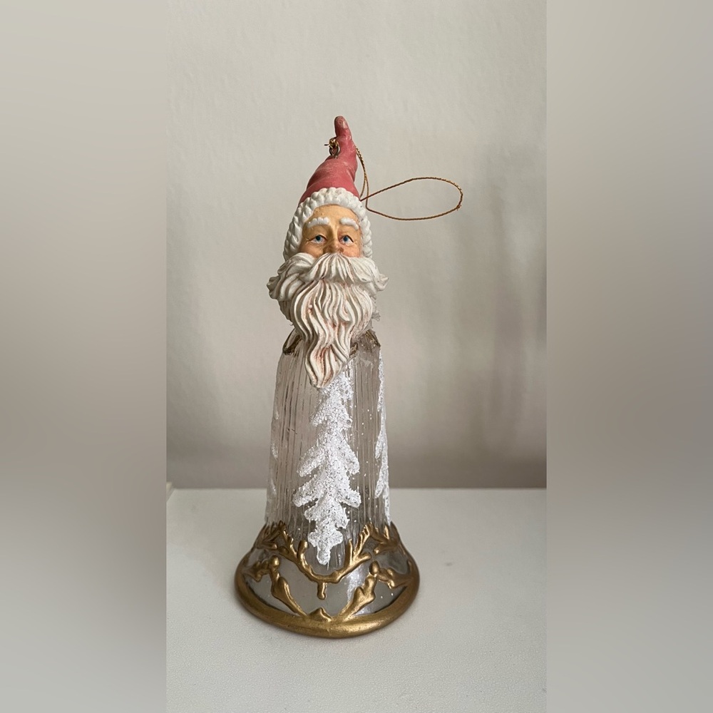 Vintage Santa Claus 6” Bell Ornament